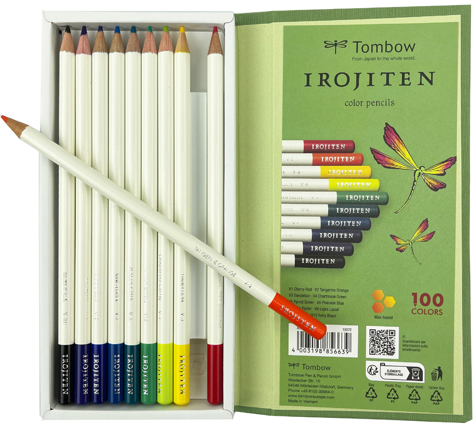 TOMBOW Crayons de couleur IROJITEN 'Volume 2', set de 10
