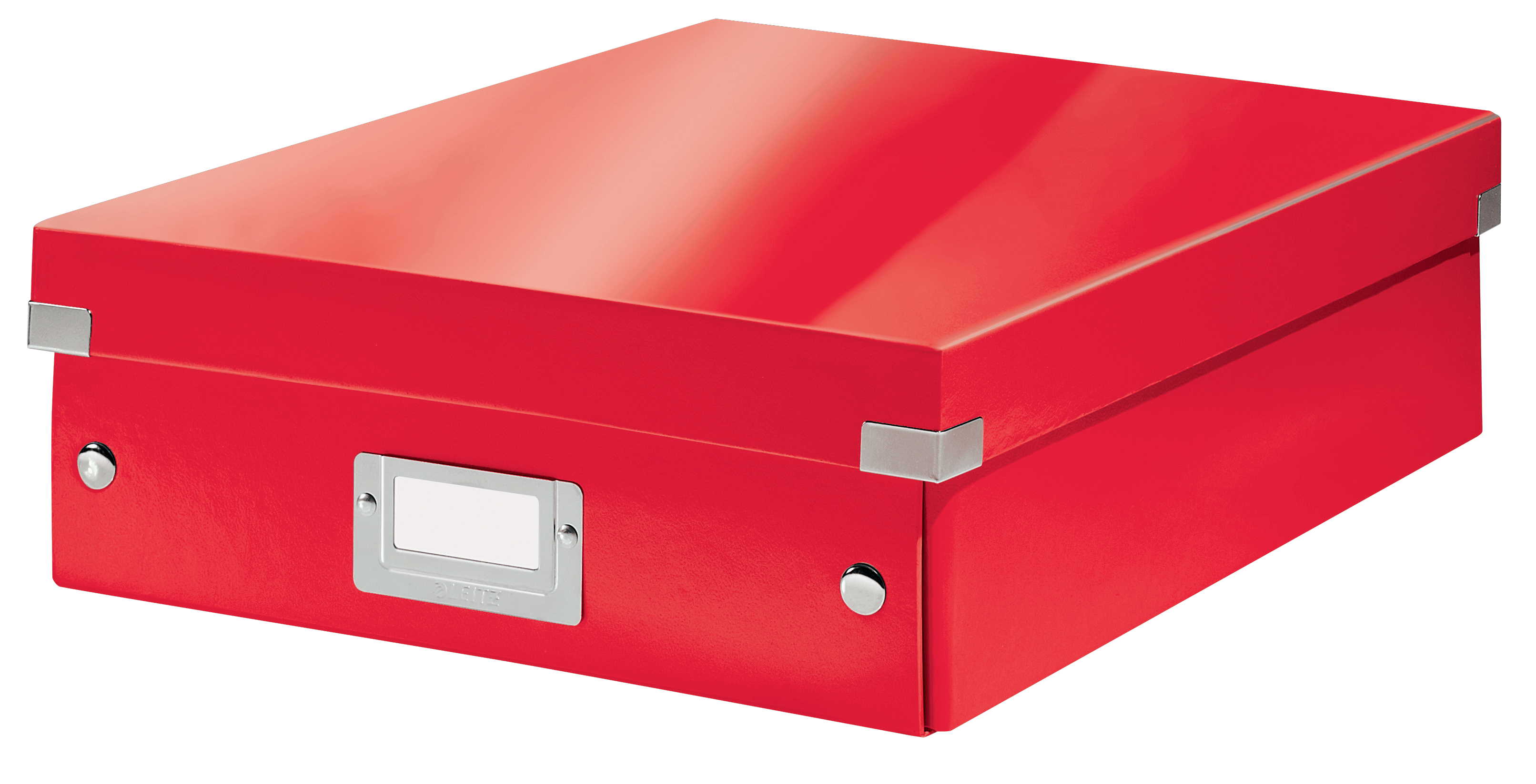 Boîte de rangement à compartiments Click & Store WOW, rouge