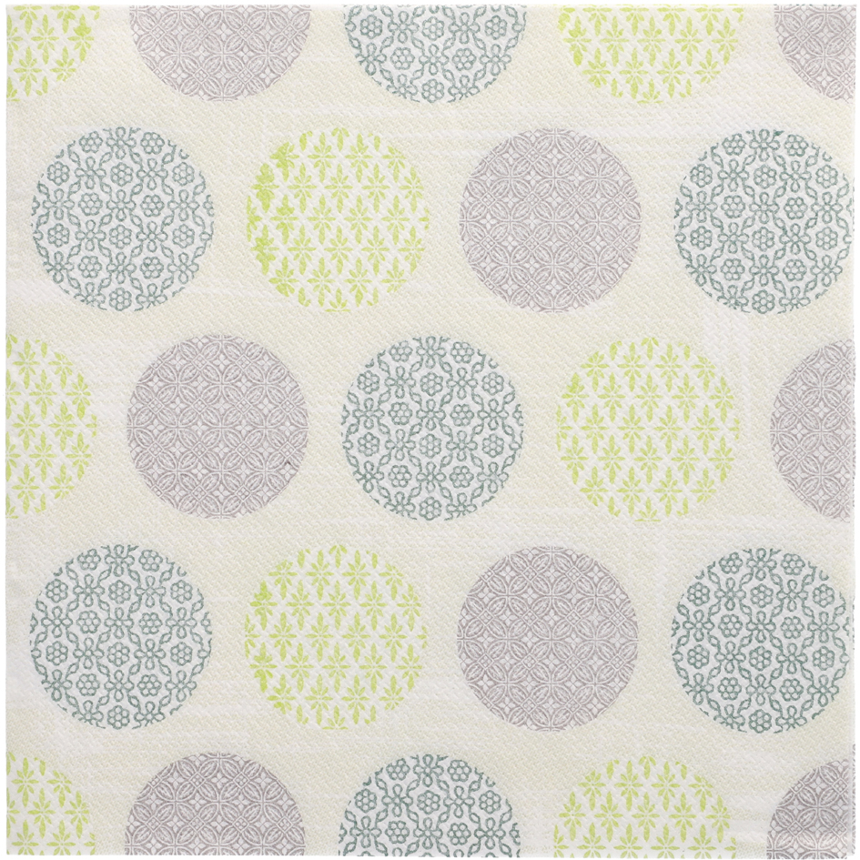 PAPSTAR Serviette à motif 'ROYAL Collection Rococo', vert