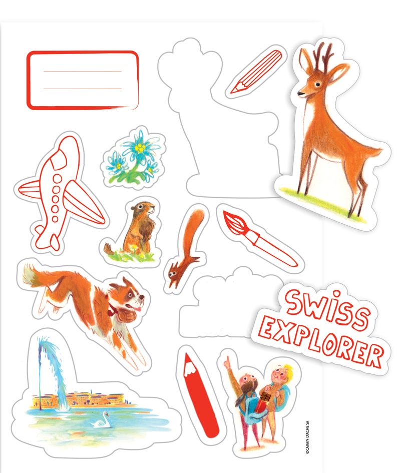 Vue détaillée: Sticker SWISS EXPLORER