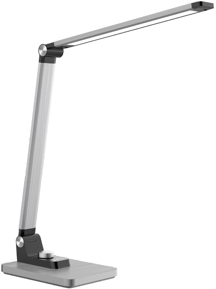 PAPERFLOW Lampe de table à LED JOA, socle, argent brossé
