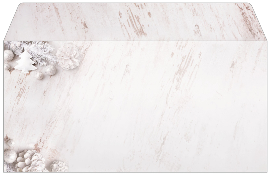 sigel Enveloppe à motif de Noël 'Rustic White', DL