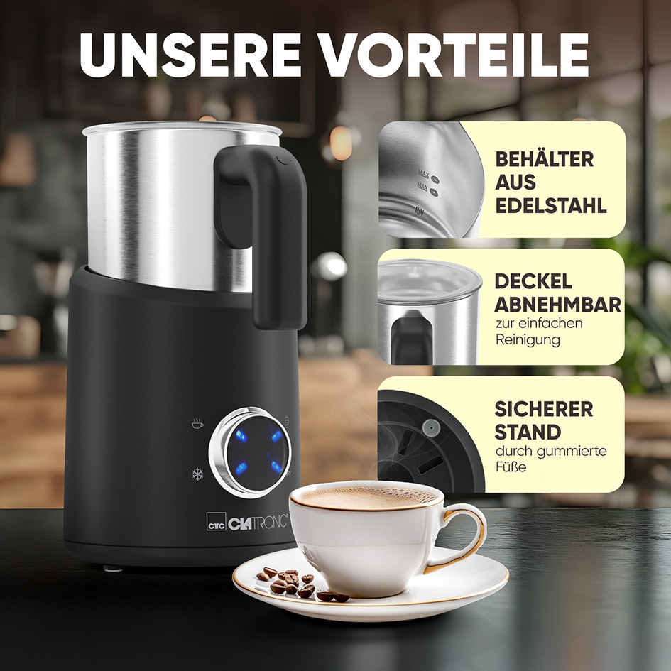 Mousseur à lait MS 3812, avantages