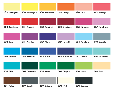 Aperçu des couleurs
