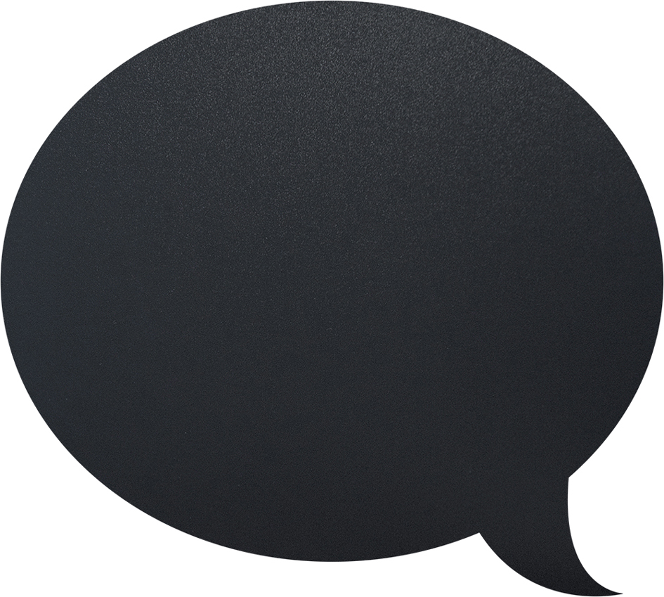 Securit Ardoise murale SILHOUETTE 'Bulle'