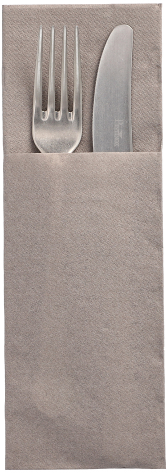 STARPAK Serviette pochette 'DAILY Collection', gris