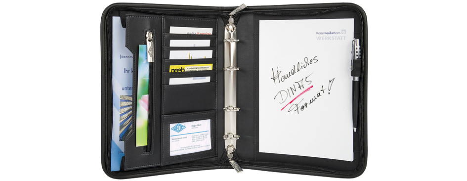 Porte-documents classeur, A5, similicuir