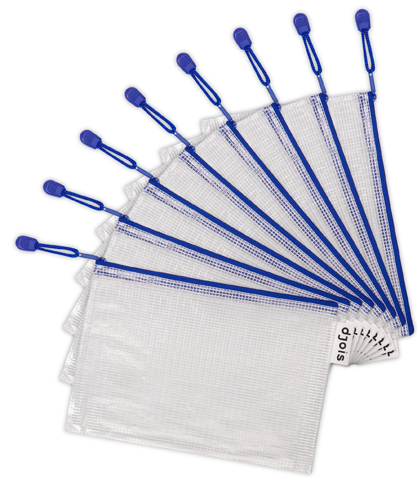 djois by tarifold Pochette à zip ZIPPER, A5, PVC, bleu