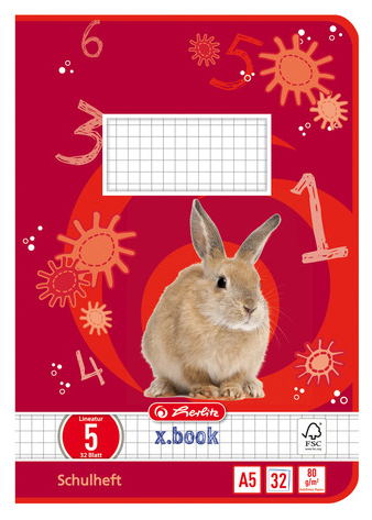 Visuel de référence: Cahier scolaire x.book, exemples de motif