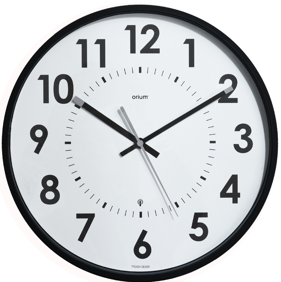 CEP Orium Horloge radiopilotée Abyliss, analogique, noir