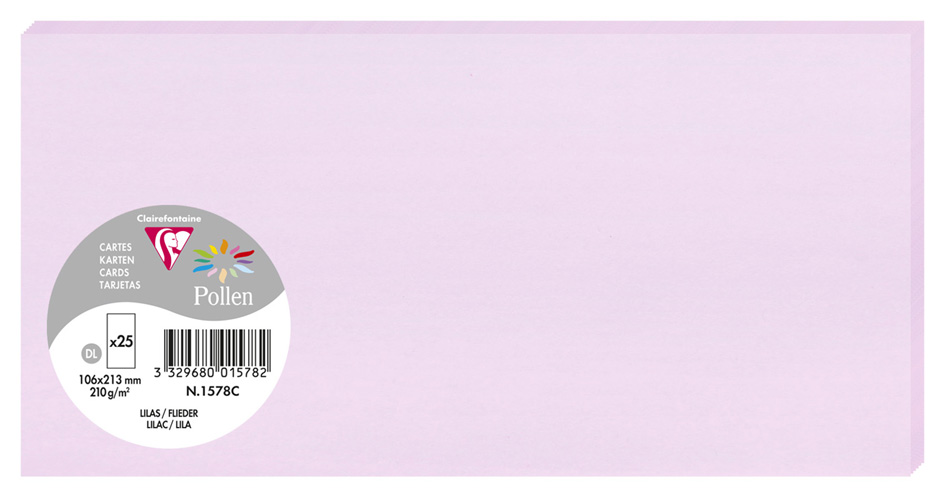 Pollen by Clairefontaine Carte DL, lilas