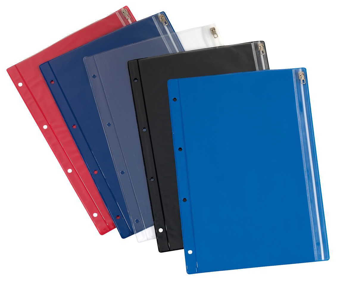 herlitz Pochette à fermeture zip, PVC, couleurs