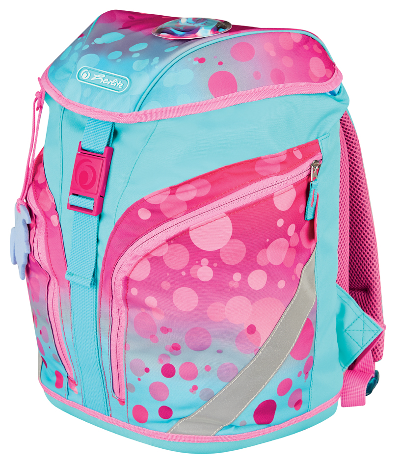 herlitz Sac à dos scolaire SoftLight Plus 'Pink Bubbles'