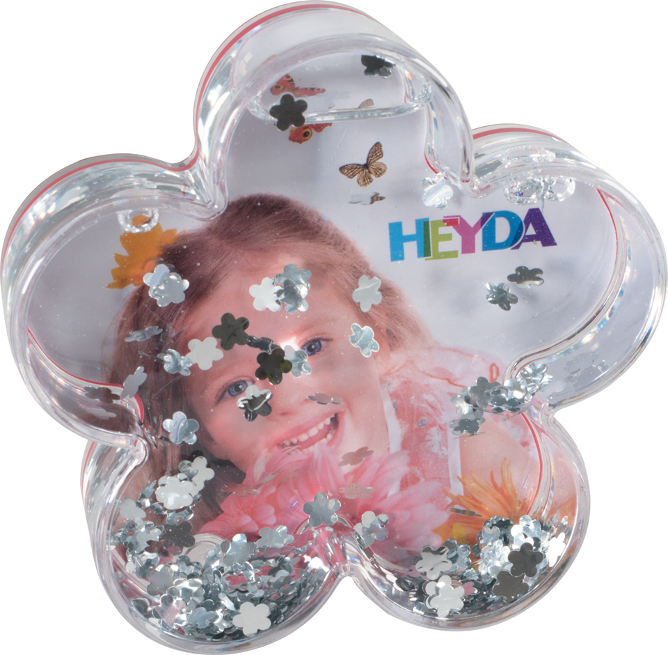 HEYDA Boule à neige 'Fleur scintillante'