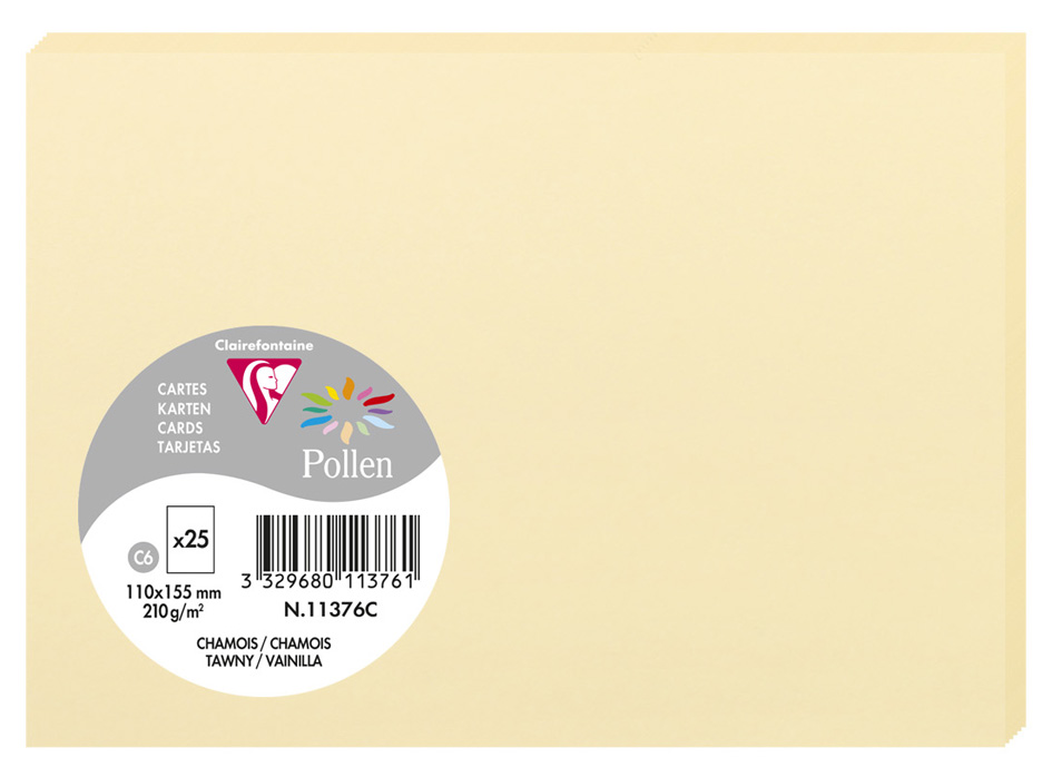 Pollen by Clairefontaine Carte C6, chamois