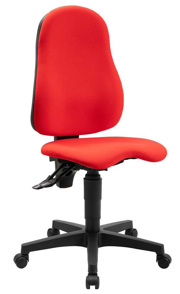 Topstar Chaise de bureau pivotante 'Ortho Point', rouge