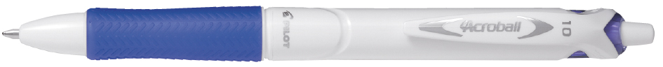 Stylo à bille rétractable ACROBALL PURE WHITE, bleu