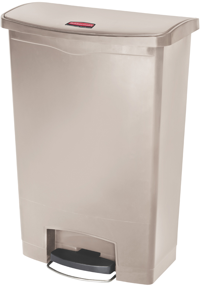 Collecteur à pédale Slim Jim, 90 litres, beige