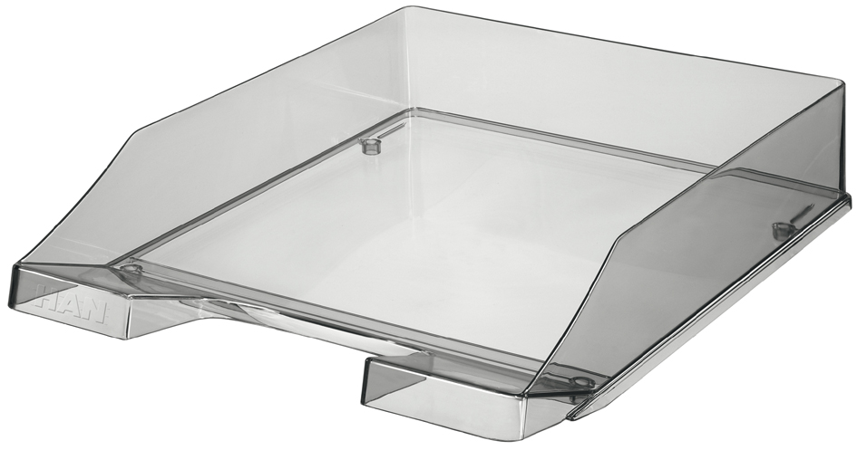 HAN Corbeille à courrier KLASSIK TRANSPARENT, A4, gris