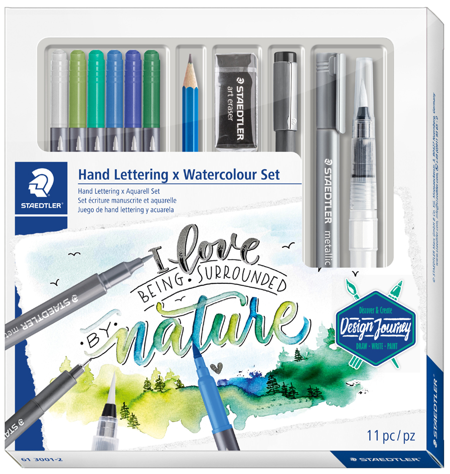 Kit aquarelle & de calligraphie Watercolour, dans son emballage