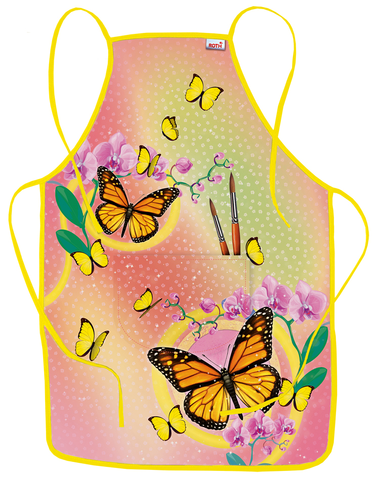 ROTH Tablier de peinture 'Papillon', poche frontale