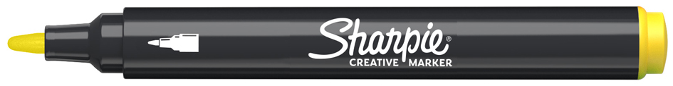Sharpie Marqueur créatif ACRYLIC, pointe ogive, jaune