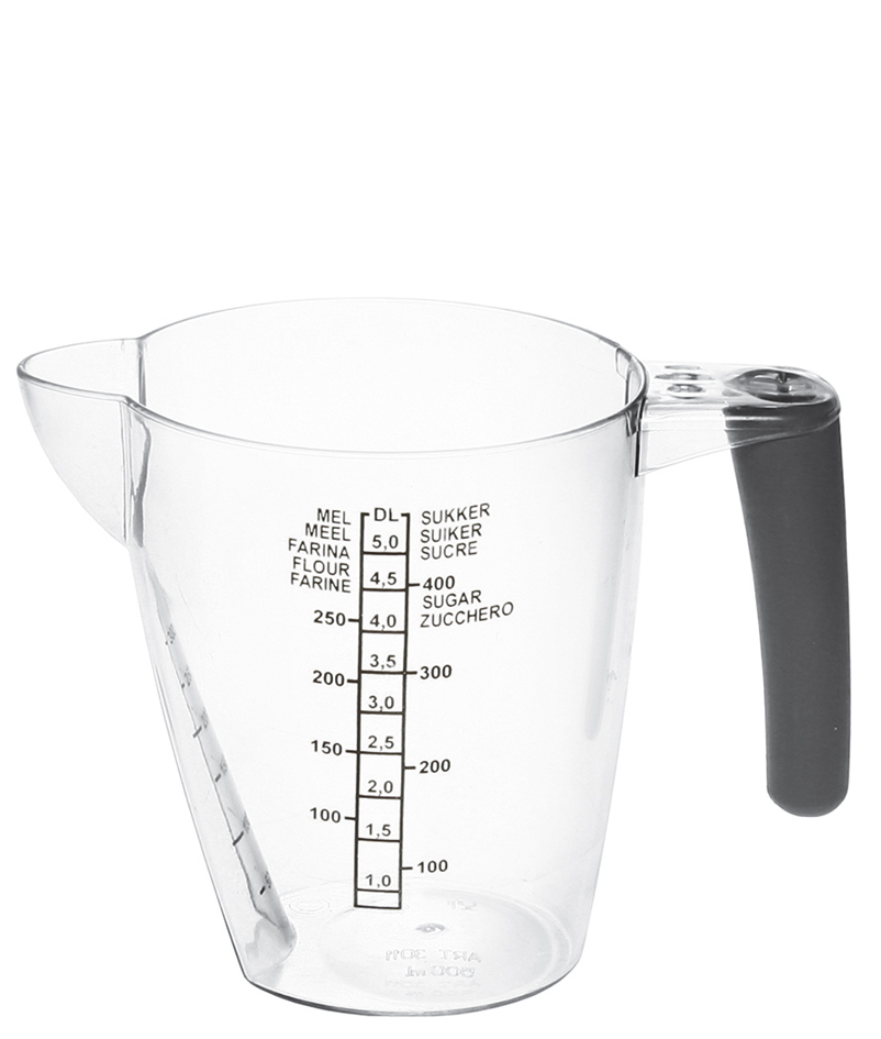 plast team Pichet mesureur, 0,5 litre, transparent