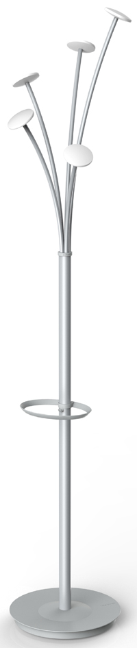 ALBA Portemanteau FESTIVAL, hauteur: 1.870 mm, blanc/argent