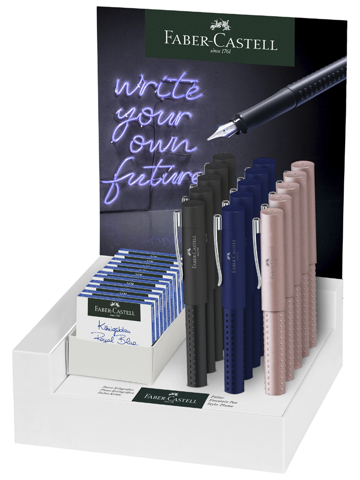 FABER-CASTELL Stylo plume GRIP 2011, dans un présentoir