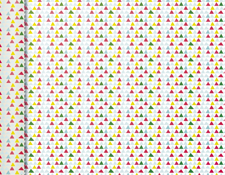 Clairefontaine Papier cadeau 'Tiny Rolls triangles'