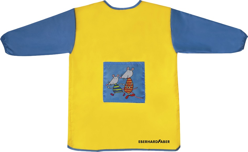 EBERHARD FABER Tablier de peinture Mini Kids, jaune/bleu