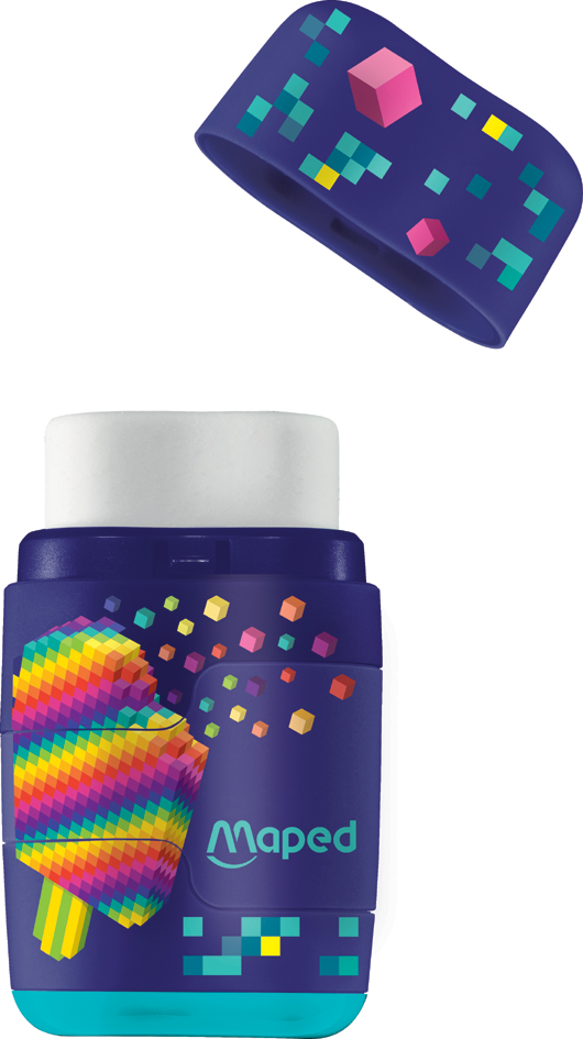 Duo taille-crayons et gomme