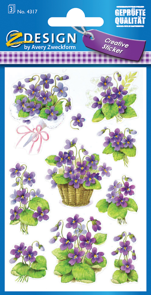 ZDesign CREATIVE Sticker 'violettes'