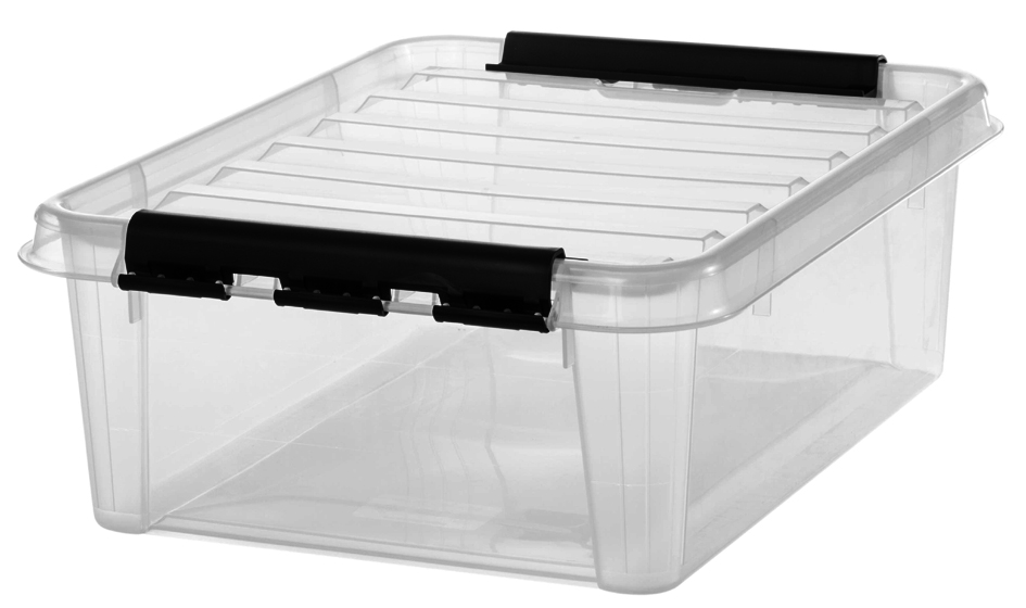 Boîte de rangement CLASSIC 20 L, clips de fermeture noirs
