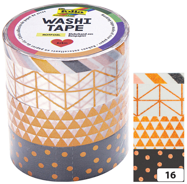 folia Rubans autocollants déco Washi-Tape HOTFOIL CUIVRE