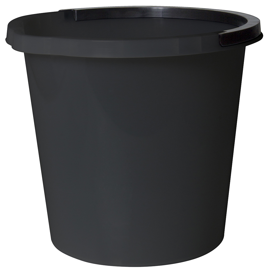 plast team Seau de nettoyage ATLANTA, 10 litres, noir