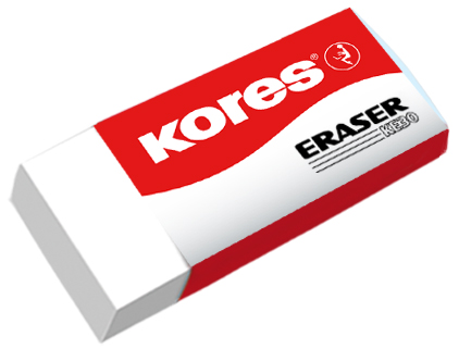Kores gomme en plastique 'KE20',(L)60 x (P)21 x (H)10 mm