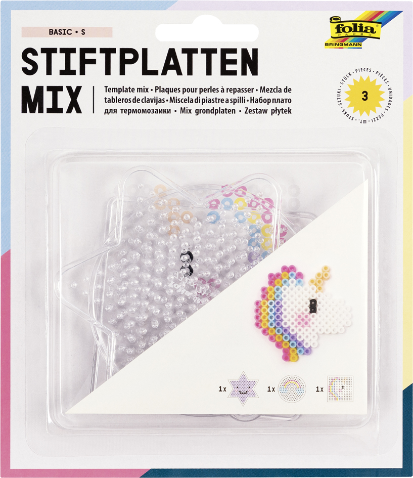 Plaques pour perles à repasser BASIC PETIT, sur carte blister