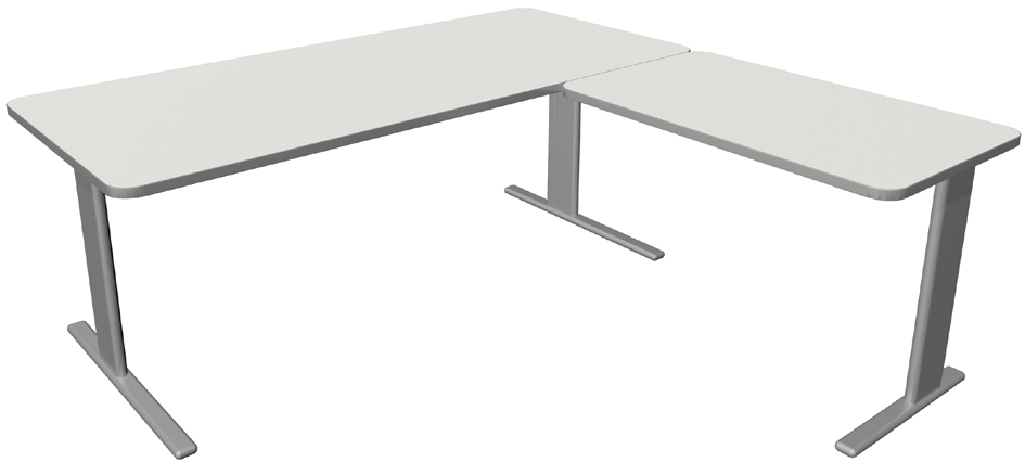kerkmann Bureau UNIC avec extension, (L)1.800 mm, anthracite