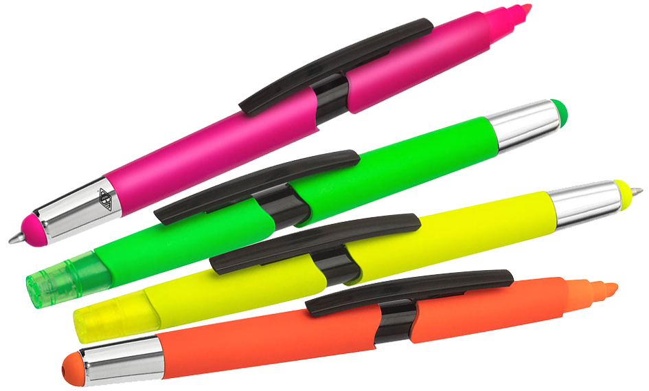 Stylet 3-en-1 NEON, différentes couleurs