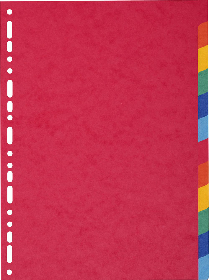 EXACOMPTA Intercalaires en carton, A4 Maxi, 12 touches