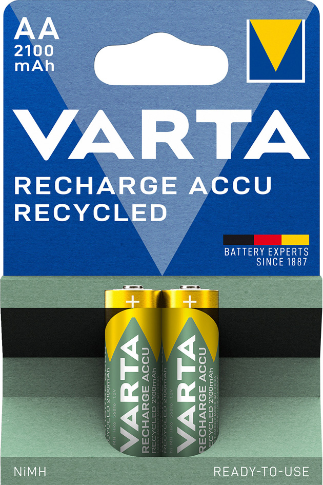 Pile "RECHARGE ACCU Recycled", blister de 2