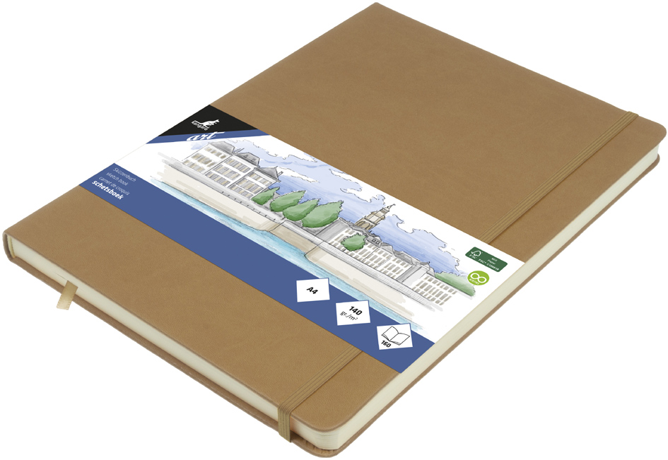 kangaro Cahier de croquis, 160 pages, A4, taupe