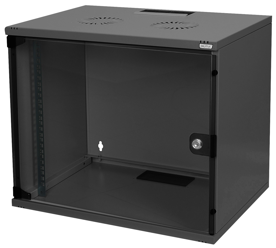 DIGITUS Coffret mural SOHO 19', non monté, 7 U, noir