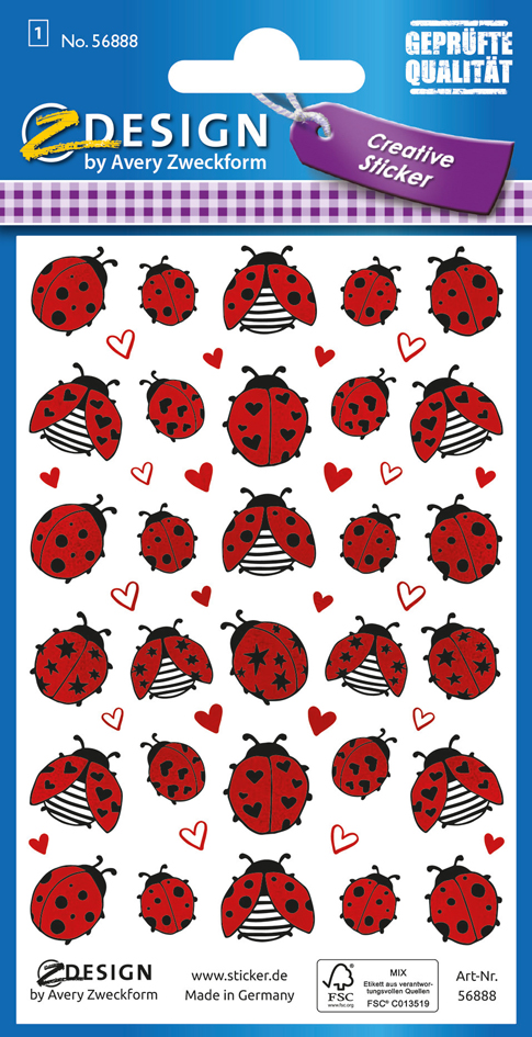Coccinelles - gaufré