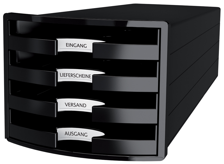 HAN Module de rangement IMPULS 2.0, 4 tiroirs ouverts, noir