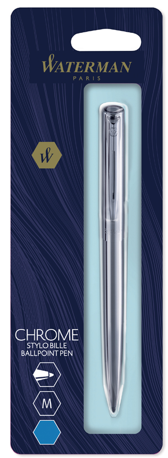 WATERMAN Stylo à bille rétractable Graduate Chrome