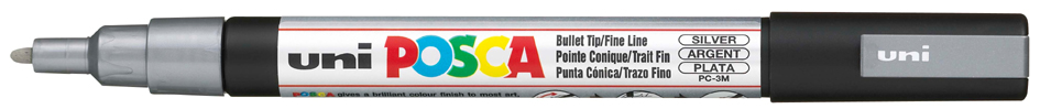 POSCA Marqueur à pigment PC-3M, argent