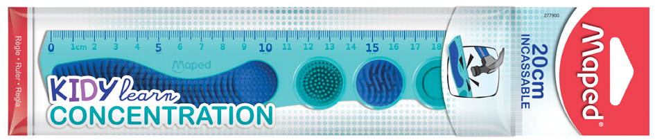 Maped Règle plate KIDY learn CONCENTRATION, 200 mm