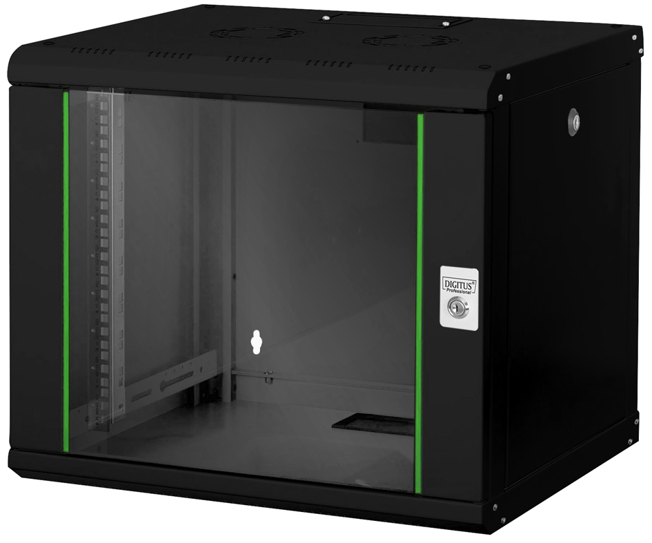 DIGITUS Coffret mural 19' Unique Line, 9 U, noir